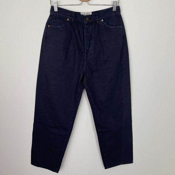 Free People x Sandrine Rose High Rise Wide Leg Jeans Button Fly French Worker 29 - Picture 1 of 10